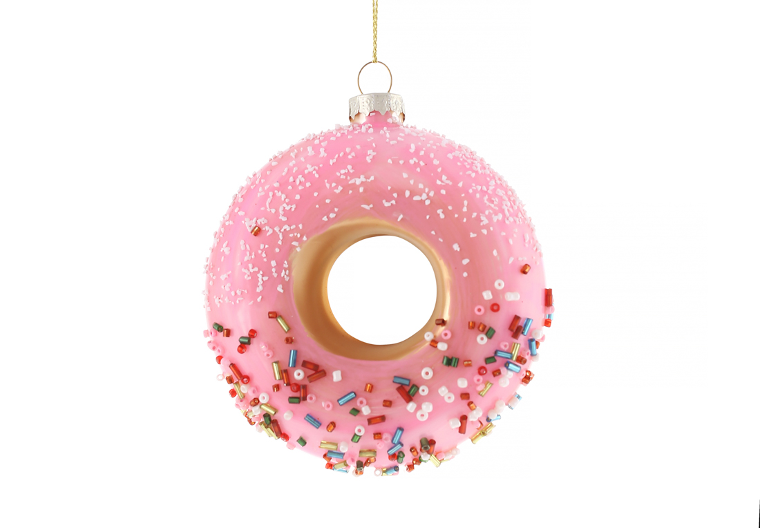 Glass Donat ornament