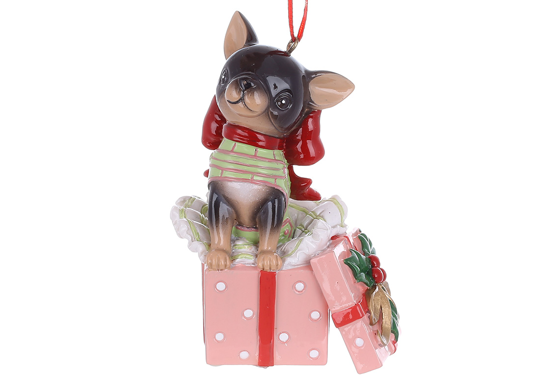 Decorative figurine of a Chihuahua pendant as a gift