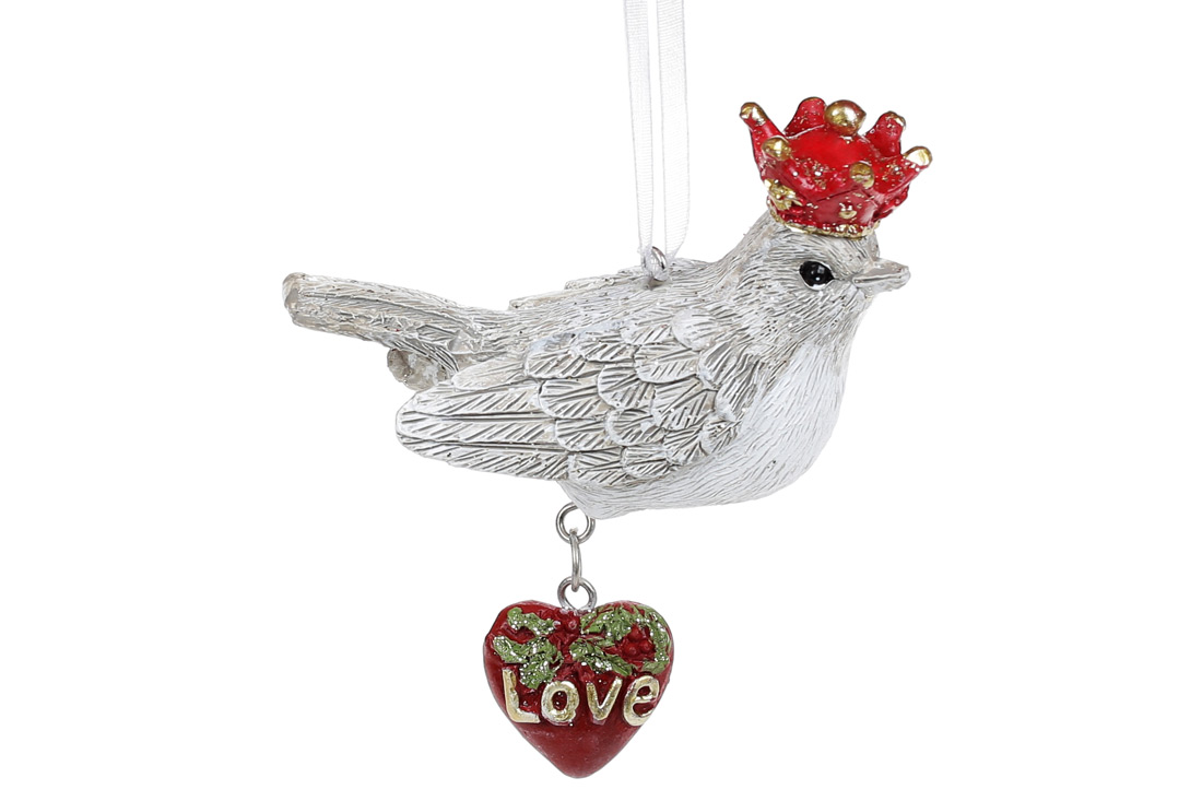 Bird in a crown ornament