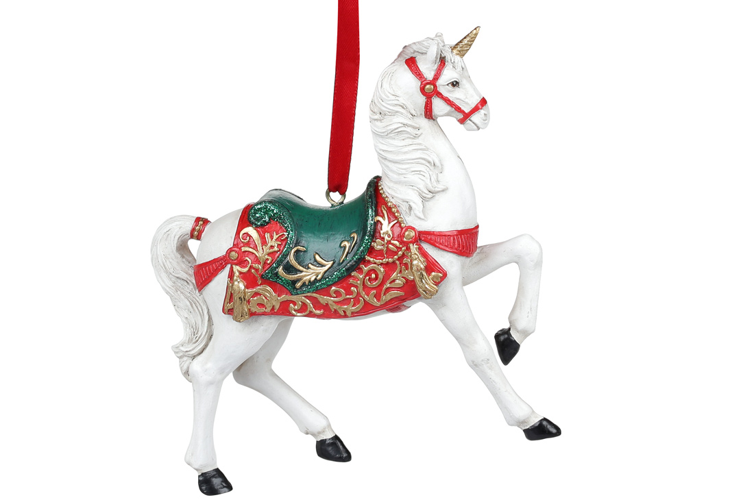 Unicorn horse ornament