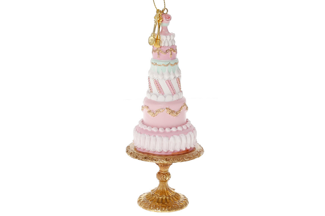 Cake on a stand ornament