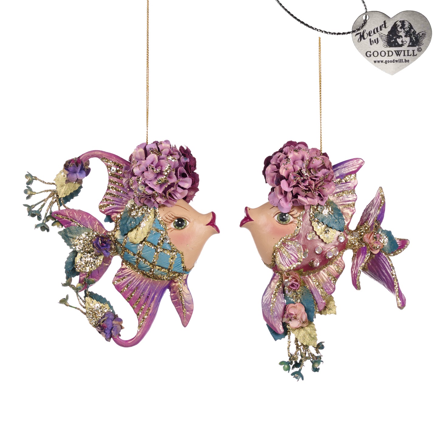 Botanica flower angel fish ornaments ASS/2