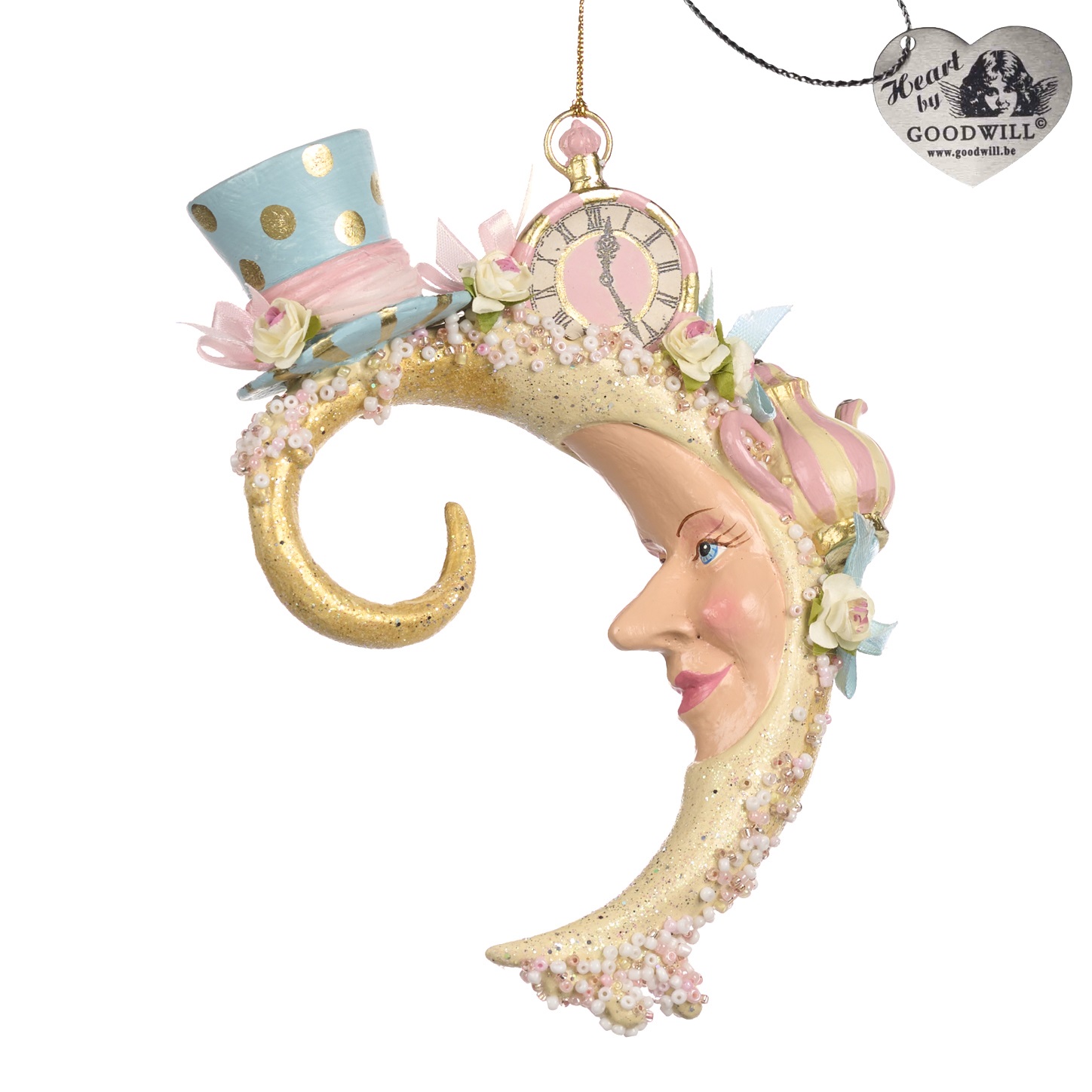 Candy /tea party moon ornament