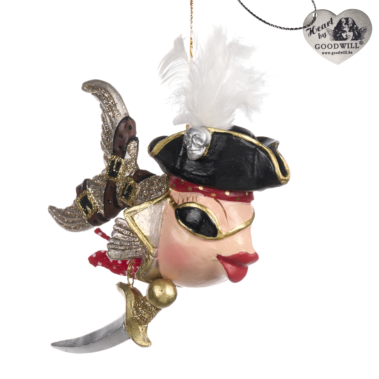 Dress to impress pirate fish ornament