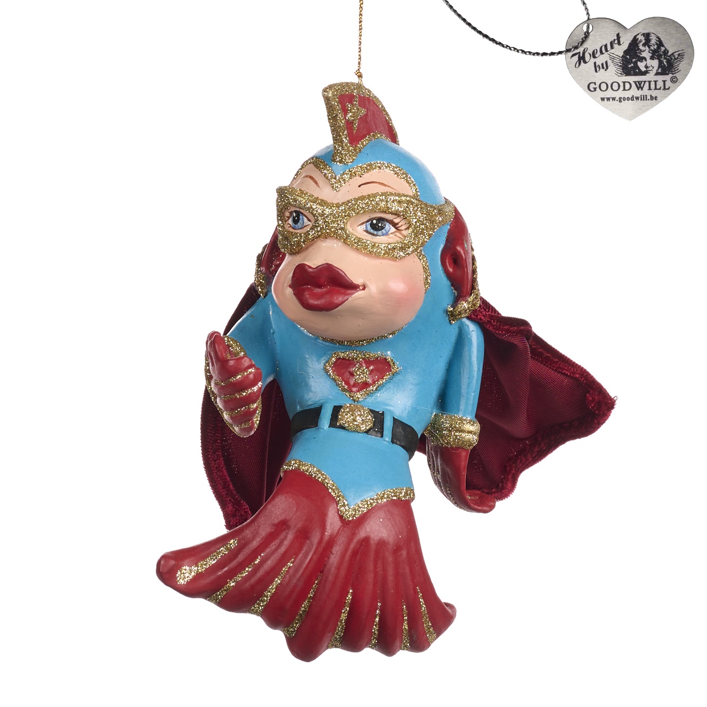 Dress to impress superhero fish ornament