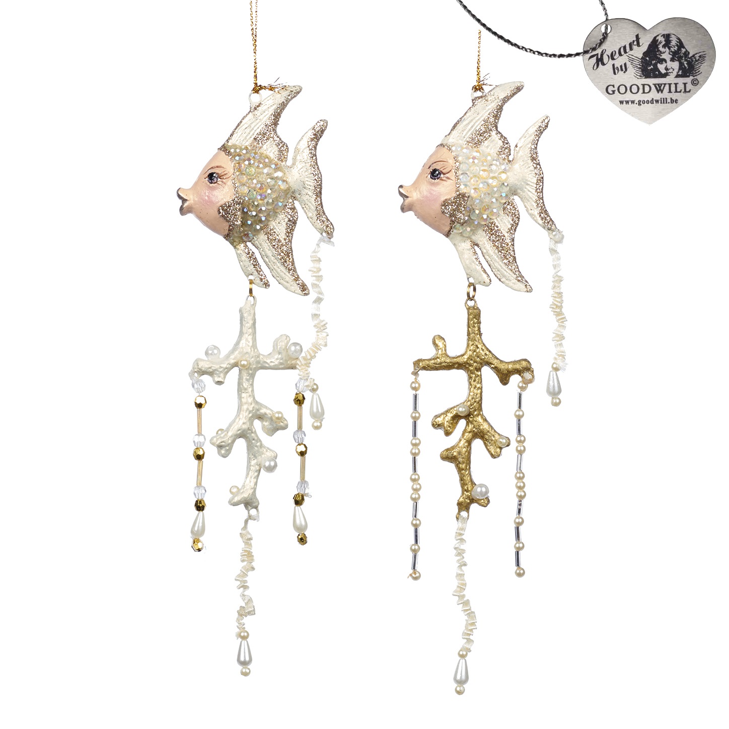 Jewel of sea angel fish dangle ornament ASS/2