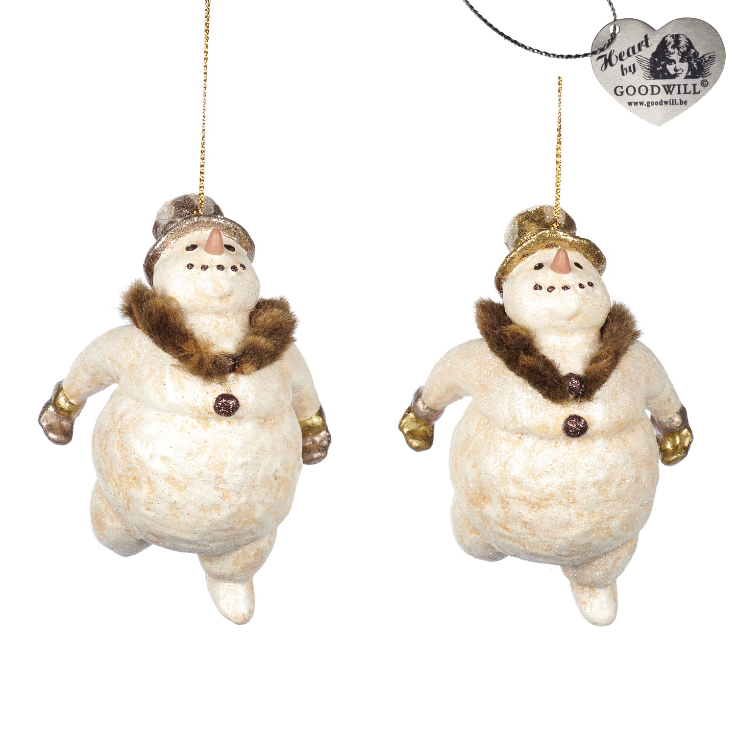 Winter fairy snowman  ornament ASS/2