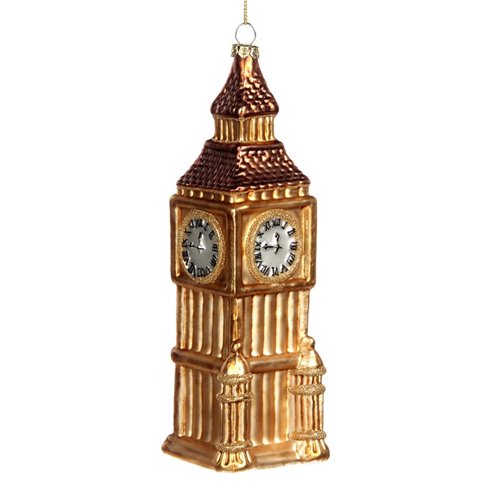 Glass BEN BIG clock tower ornament