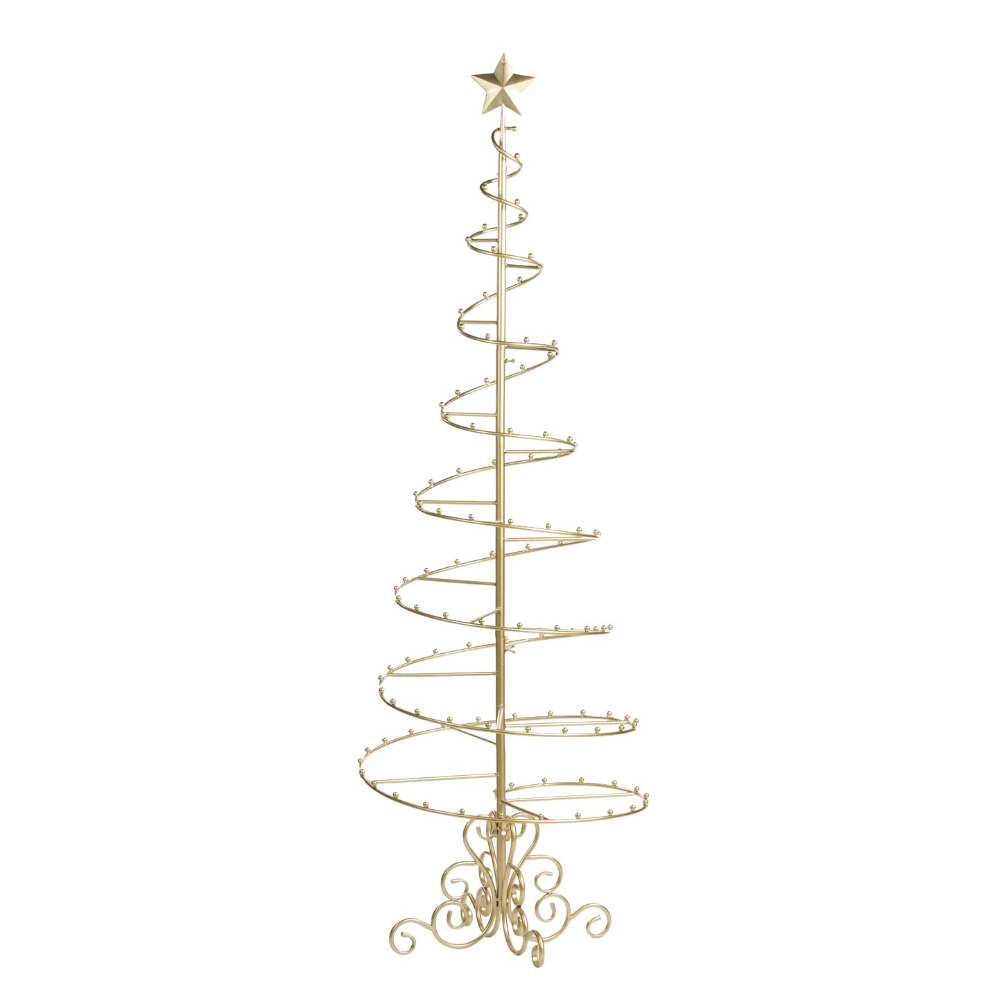 Metal swirl Xmas  display tree TT