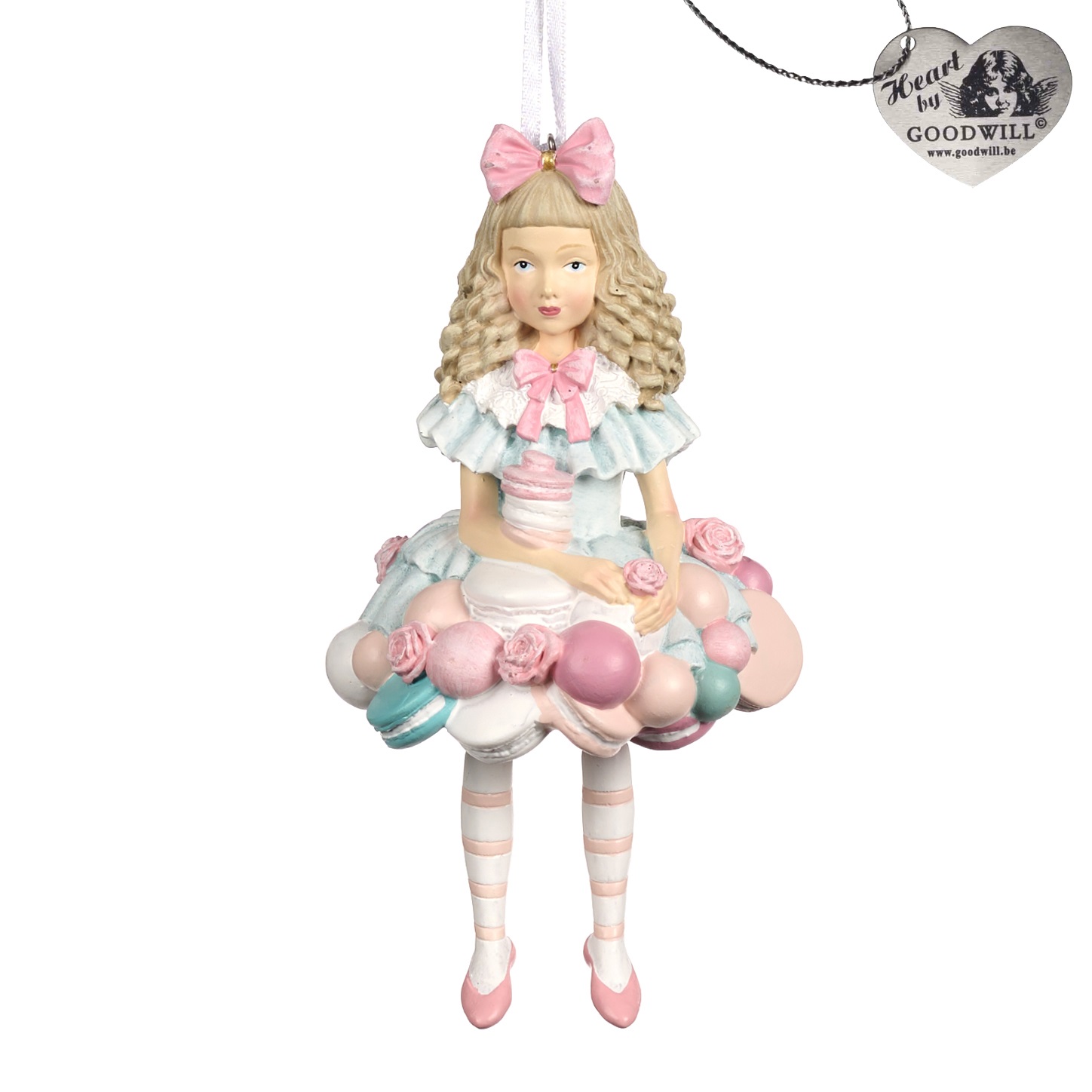 Candyland Alice with dangle legs ornament