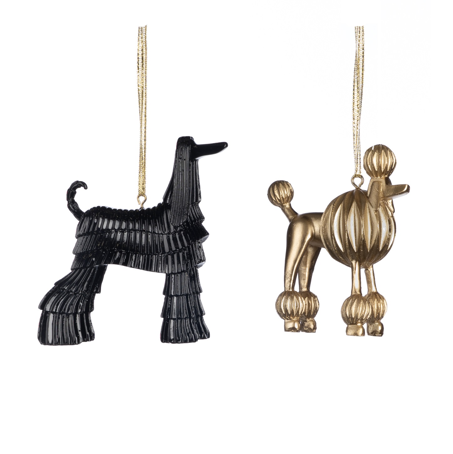 Abstract poodle dog ornament ASS/2