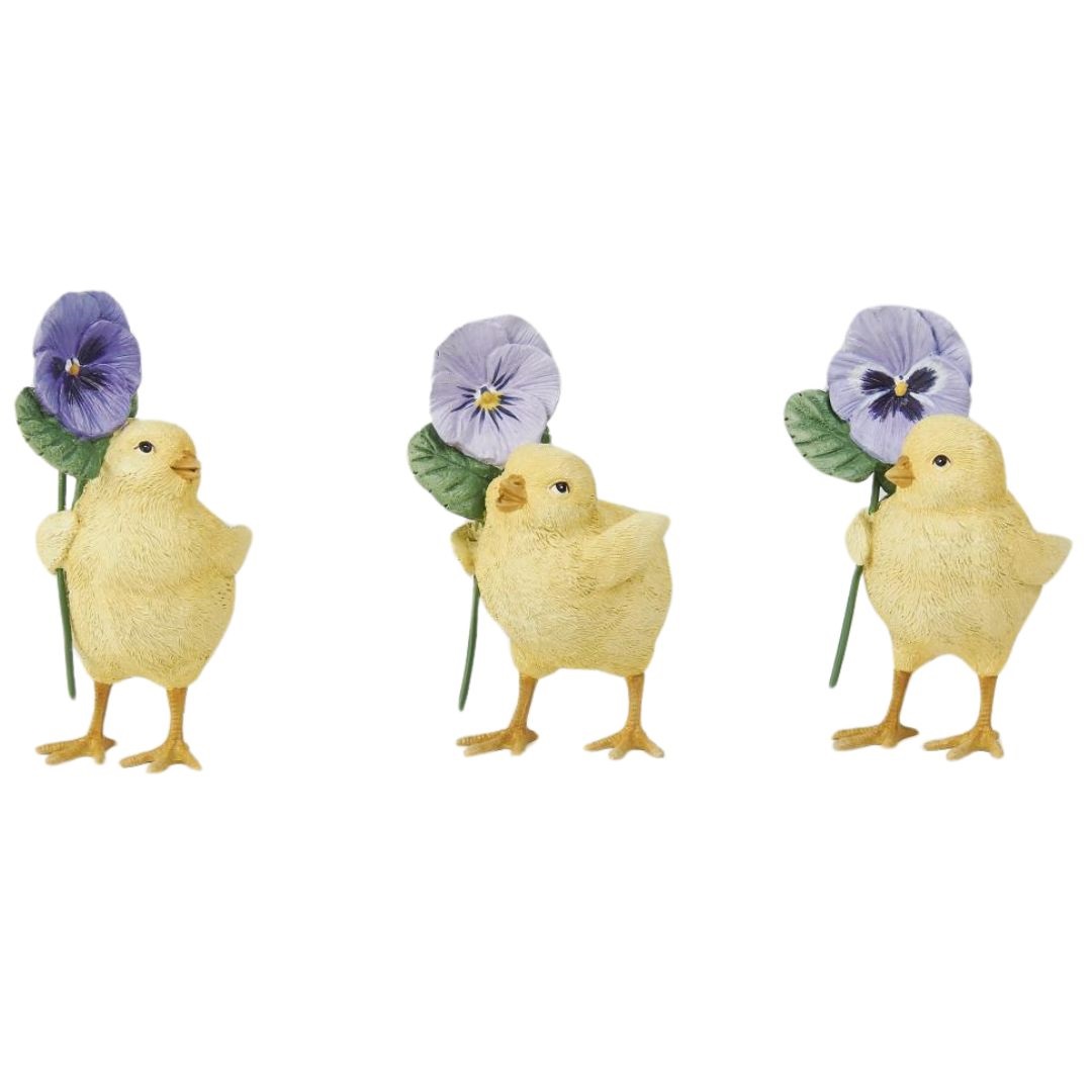 Peep with pansy flower TT  ASS/3 