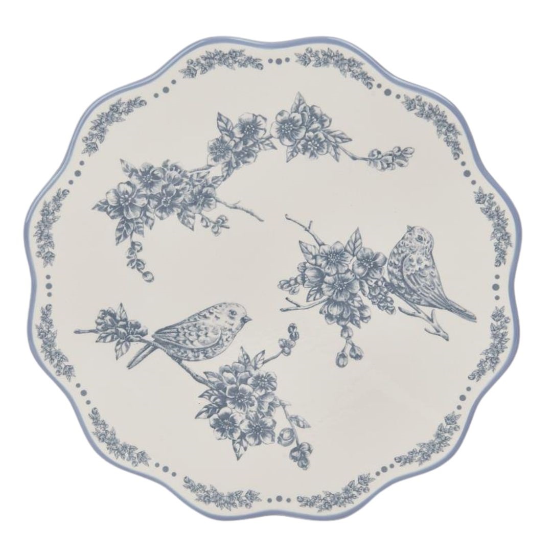 Dolomite delft bird/flower plate TT 