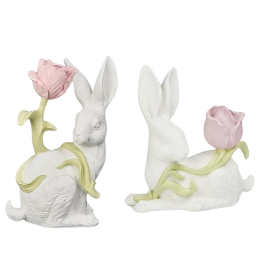 Bunny with tulip flower deco  TT ASS/2 