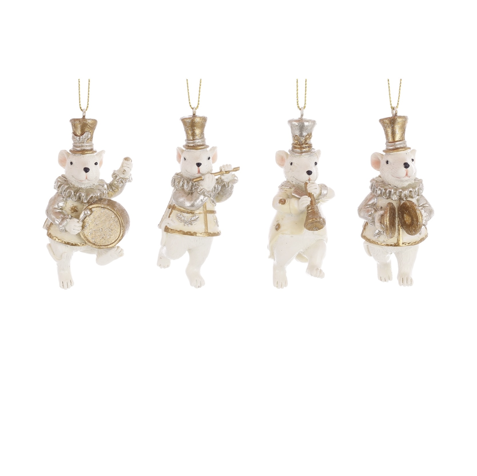 Musician mice ornament SET/4