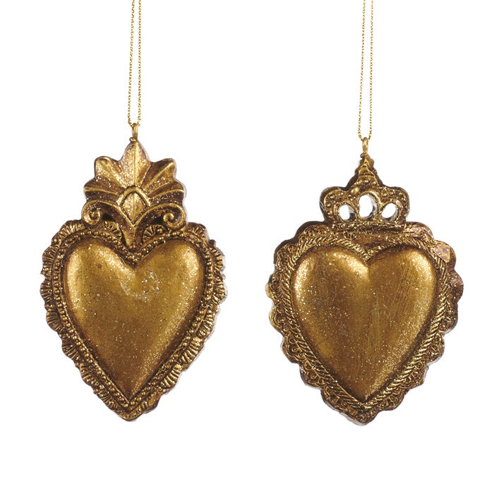 Royal heart ornament SET/2