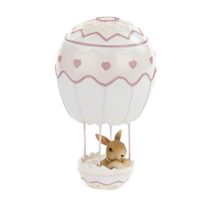 Cute bunny in hot air balloon TT