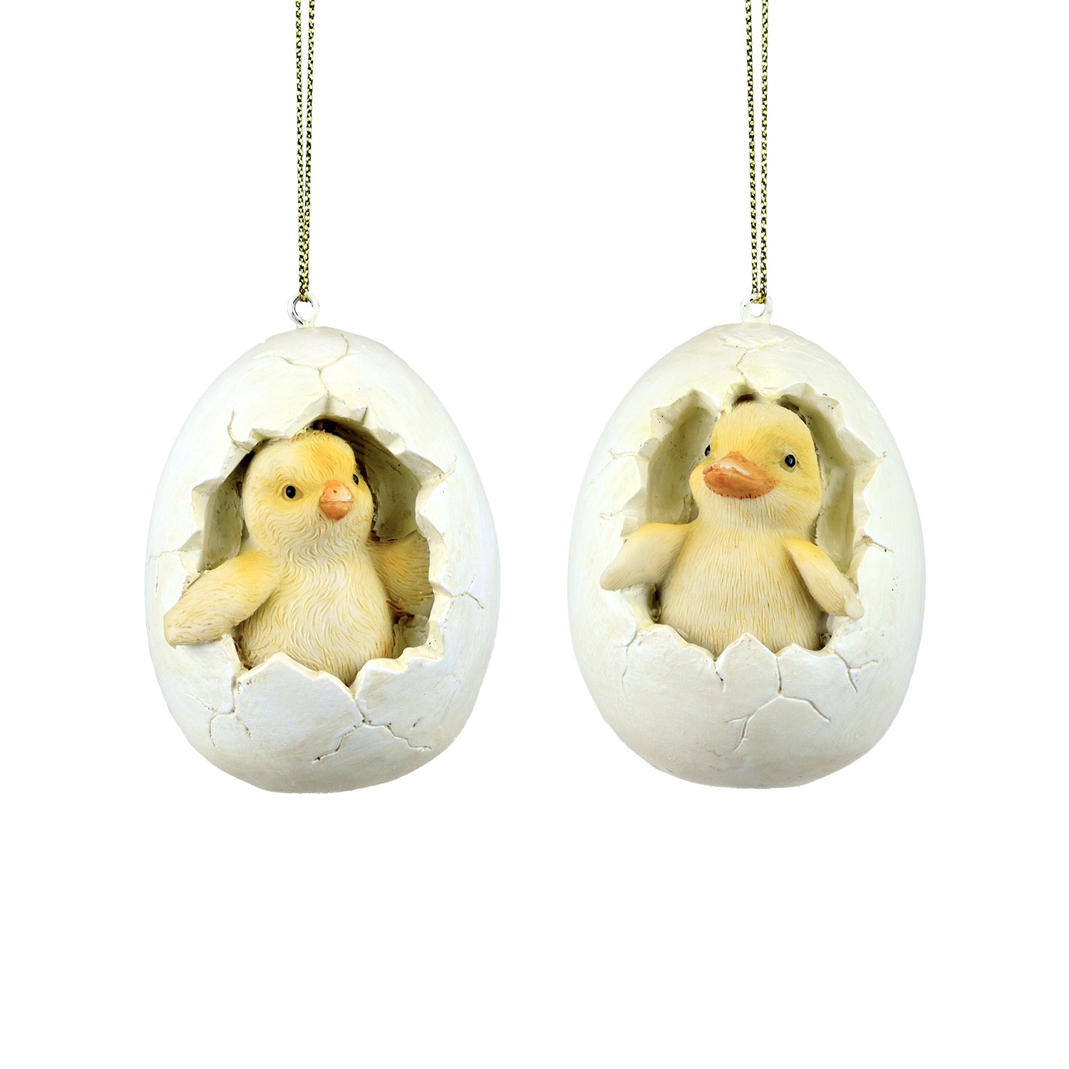 Chicken/duck peep in egg ornament 