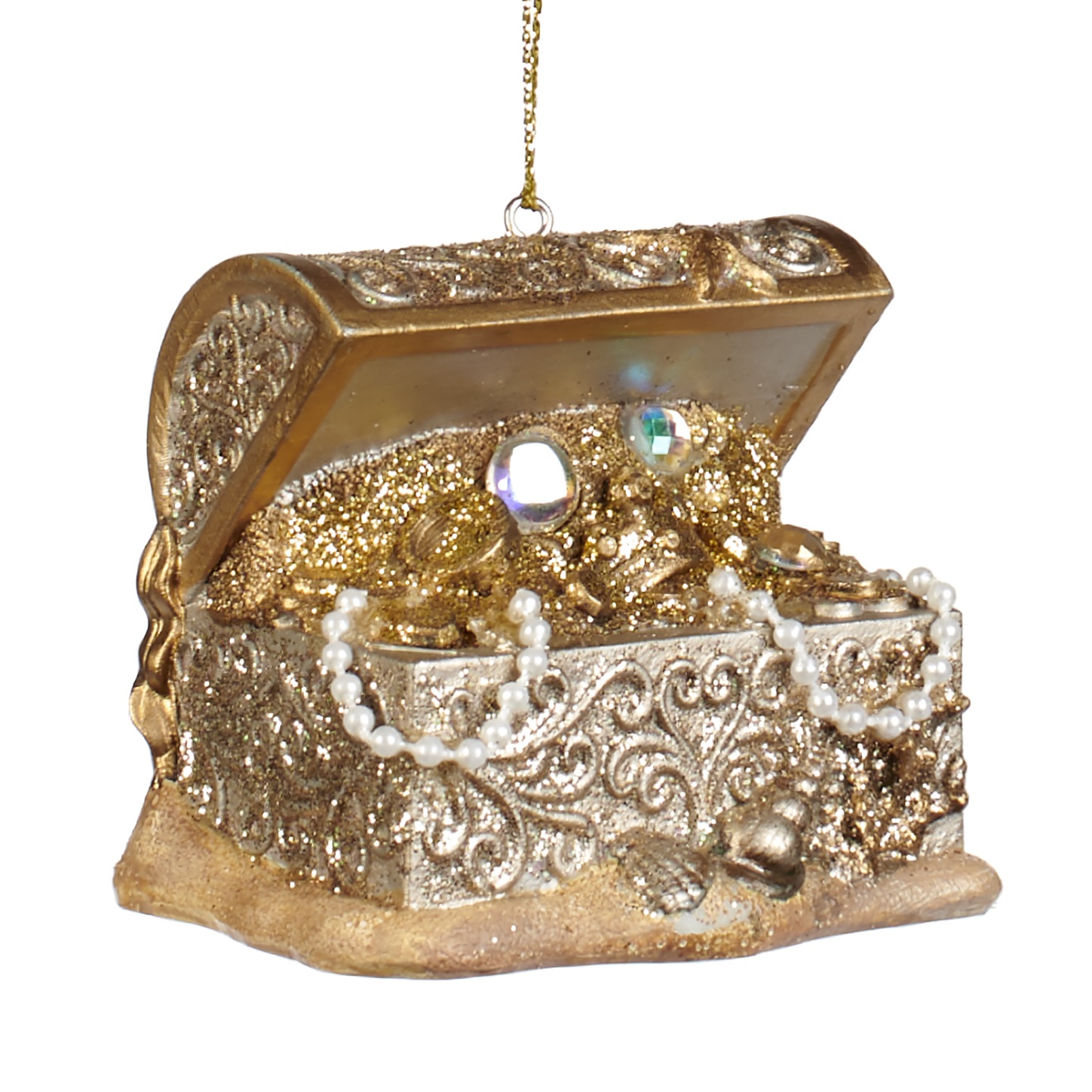 Sea treasure chest ornament