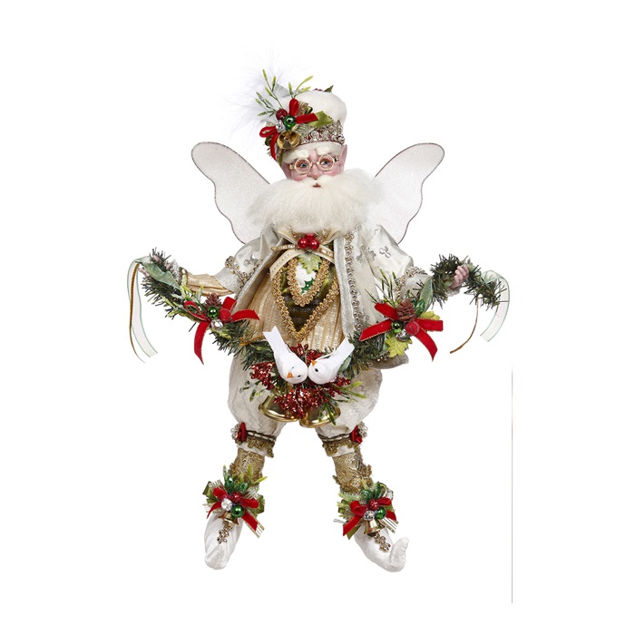 Medium Christmas dove Santa fairy 