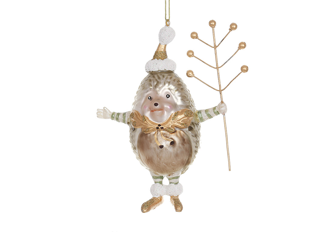 Glass ornament Hedgehog