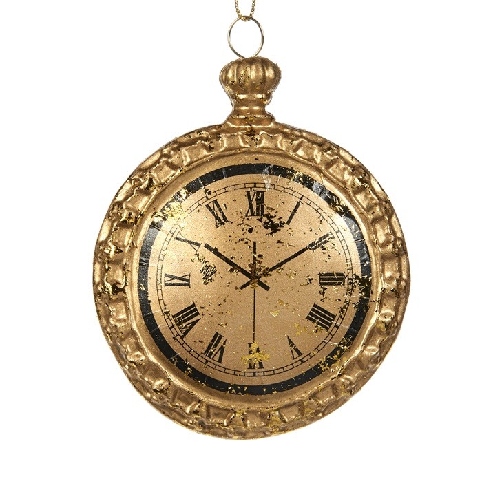 Antique clock ornament