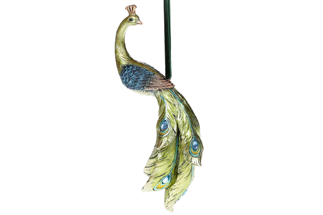 Peacock ornament