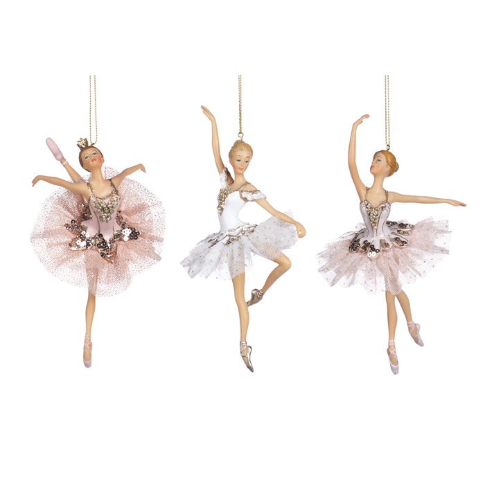 Tulle ballerina ornament  ASS/3